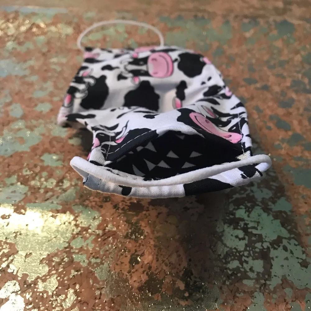 KID’S “HAPPY COW” COTTON BLEND FACE MASK
